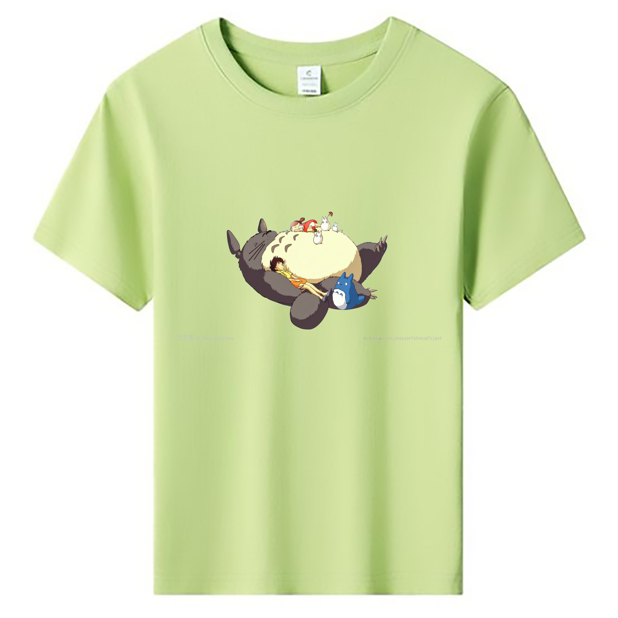 （画像用） となりのトトロ 草壁メイ 草壁サツキ My Neighbor Totoro Satsuki Kusakabe Mei Kusakabe 綿100％キッズTシャツ（フロントプリント）